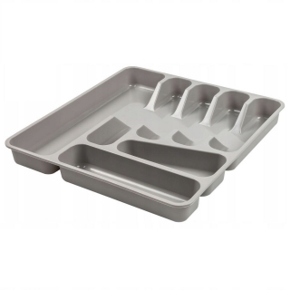 7-compartment cutlery tray - Pablo - city grey