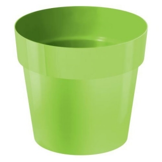 Round simple pot - 12 cm - lime green