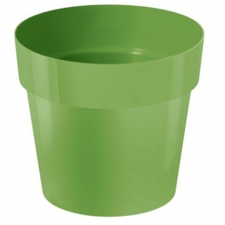 Pot bulat sederhana - 14 cm - hijau zaitun - 