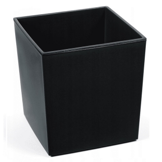 Square flower pot - Juka - 25 cm - Black