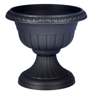 Floreira em forma de urna "Roma" - 20 cm - cinza antracite - 