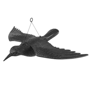 Grand corbeau - volant - 55 cm - effaroucheur d'oiseaux - 