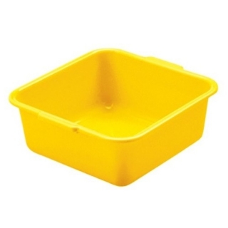 Cuenco rectangular amarillo - 26 x 26 cm - 