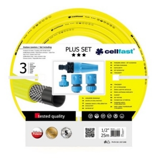 25米PLUS½“花园软管，带接头套件-CELLFAST - 