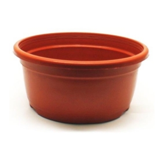 Round nursery pot - terra cotta bowl - 21 x 11.5 cm - 1 piece
