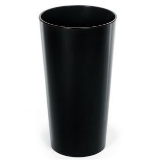 "Lilia" tall round pot - 40 cm - black