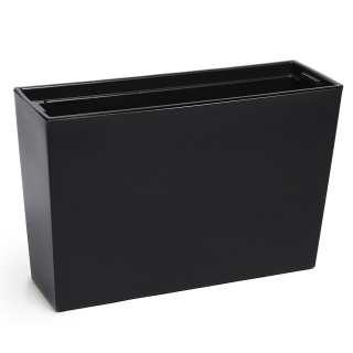 "Werbena" flower box / planter - 19 x 56 cm - black - 