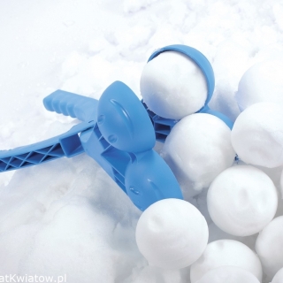 Double machine à boules de neige - Snowballee - bleu - 