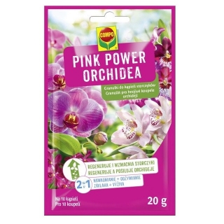 Pink power orchid - granulat for fuktighetsgivende og nærende bad for orkideer - Compo® - 20 g - 