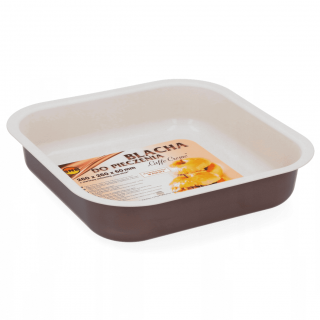 Antihaft-Backblech - Cafe Creme / Beige - 26 x 26 cm - ideal zum Backen von Kuchen - 