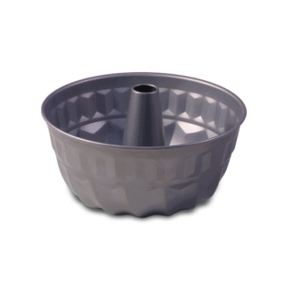 Runde Antihaft-Röhrenpfanne - grau - ø 22 cm - ideal für Engelskuchen - 