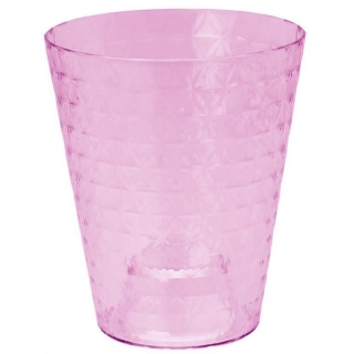 Diament Petit orchid pot casing - 13 cm - light pink transparent