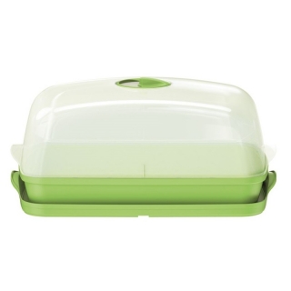 Mini-estufa com cúpula de policarbonato, propagador - Respana Table Greenhouse Plus - verde limão - 