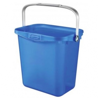 Универсална кофа с дръжка "Multiboxx" - 6 литра - прозрачно синьо - 