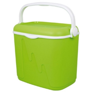 Réfrigérateur portable, mini glacière Camping - 32 litres - vert-blanc - 