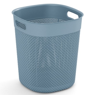 Round basket, storage box "Filo Bucket" - 16 litre - grey