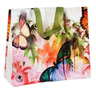 Einkaufstasche - Schmetterlinge - 44 x 39 x 17 cm - 
