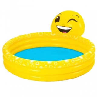 Nafukovací detský bazén - Emoji Smile - 165 x 144 x 69 cm - 
