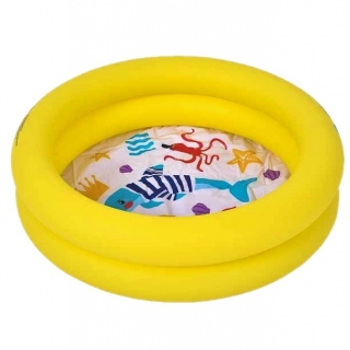 Маленький надувной бассейн - Морские существа - желтый - 76 x 20 см - 