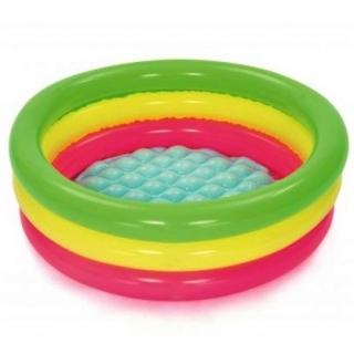 Nafukovací okrúhly záhradný bazén - viacfarebný - 70 x 24 cm - 