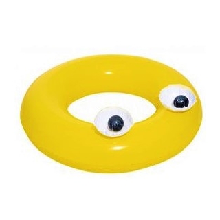 Úszógyűrű, úszómedence - Nagy szemek - sárga - 91 cm - 