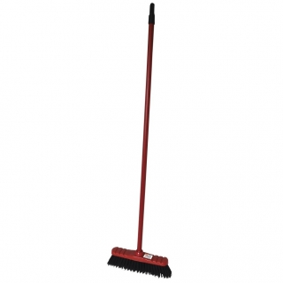 Household broom with a handle