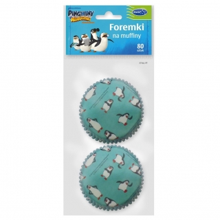 Stampi per muffin "Pinguini del Madagascar" - 80 pz - 
