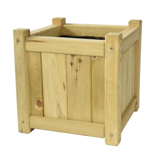 Дървен куб за сеялка 35 х 35 см - 