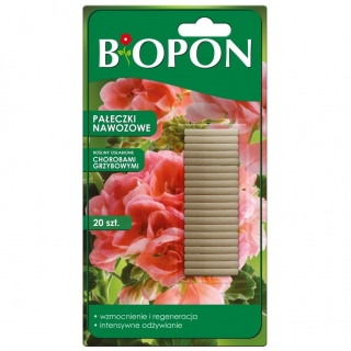 Mēslojuma nūjas sēnīšu slimību novājinātiem augiem - Biopon - 20 gab - 