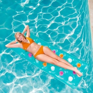 Nafukovací plavák do bazéna, matrac - tyrkysová - 188 x 71 cm - 