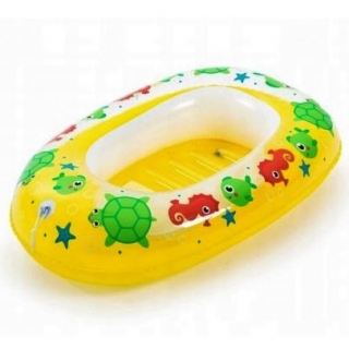 Inflatable pontoon for children - yellow - 102 x 69