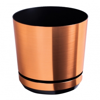 Vaso redondo "Dekor" - 26 cm - cobre - 