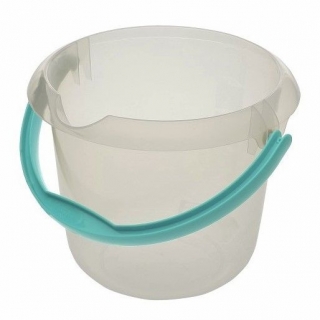 Bucket with a pour spout - Mika - 5 l - transparent