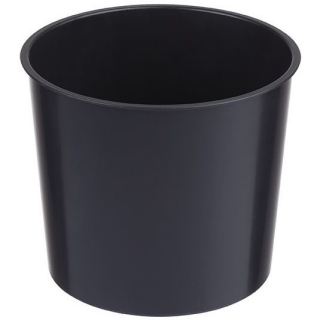 Caixa do pote alto com um encaixe "Tubo Vulcano" - 20 cm - roxo transparente + encaixe preto - 