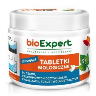 Cesspit, sewage treatment plant and sewerage bio tabs - BioExpert - 12 pieces (for 6 months)