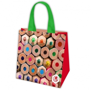 Nákupná taška na potraviny - Pastelky - 34 x 34 x 22 cm - 