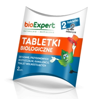 BIO Brausetabletten für Klärgruben, Senkgruben, häusliche Kläranlagen und Kanalisation - 2 Tabletten - 