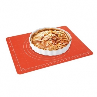 Pastry board mat with a clip - DELÍCIA Silicon PRIME - 50 x 40 cm