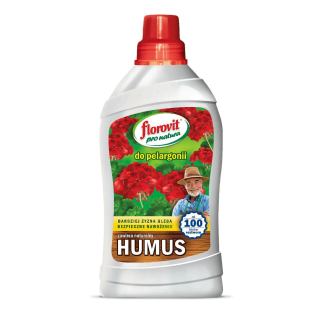 Fertilizante orgánico-mineral con humus - para geranios - Pro Natura - Florovit - 1 litro - 