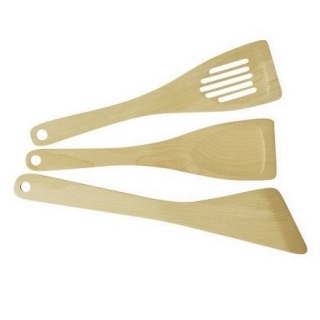 Set de 3 spatules en bois - WOODY - 