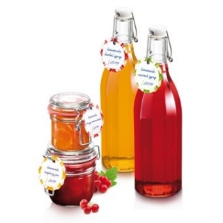 Stiklainių ir butelių etiketės su sūpynių viršūnėmis - DELLA CASA - 24 vnt - 