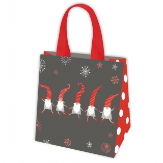 Nakupovalna torba za božični motiv - 34 x 34 x 22 cm - Plesni Božički - 