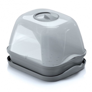 Mini estufa interna pequena - Estufa de mesa Respana - cinza pedra - 