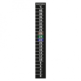 Self-adhesive LCD thermometer - 20x145 mm