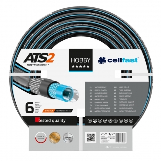 HOBBY ATS2 1/2&quot; 25 mètres de tuyau d'arrosage extra-durable à six couches - CELLFAST - 