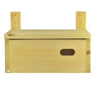 Ďalšia krabica Swift s lamelami pre ľahkú montáž - surové drevo - 