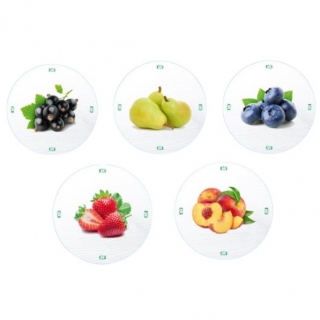 Couvercles bocaux twist-off (6 ergots) - fruits sur fond blanc - ø¸ 82 mm - 