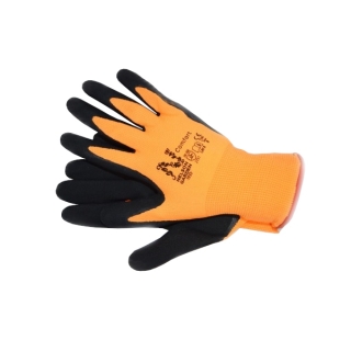 Oranžne vrtne rokavice Comfort - tanke in gladke - 