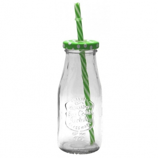 Mug - bottle with a lid and straw  - 300 ml