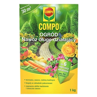 Långvarigt trädgårdsgödselmedel - upp till 6 månaders verkan - Compo® - 1 kg - 